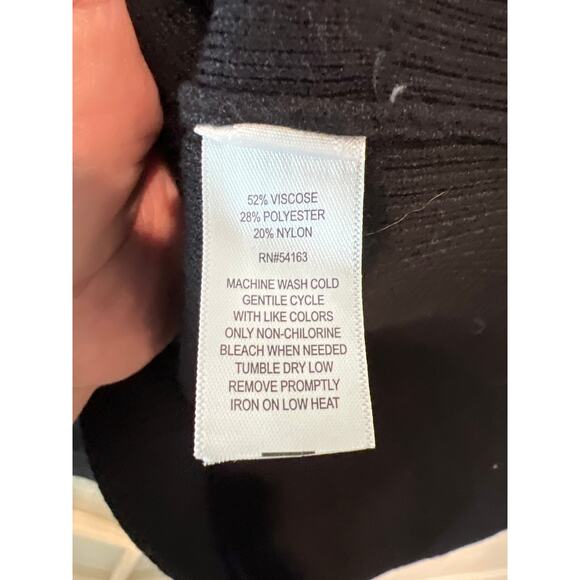 NWT Marc New York size small black cardigan sweater zip up - Picture 3 of 4